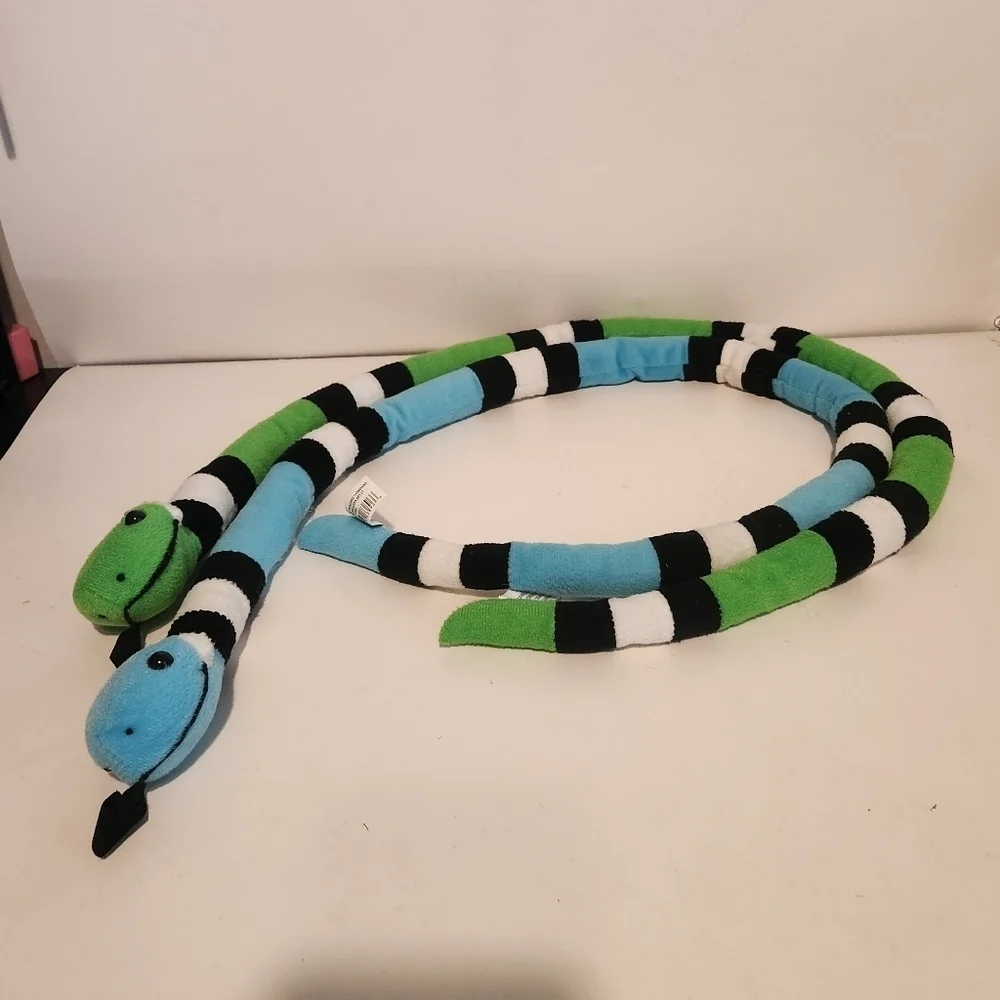 Lot of 2 Colorful Striped Snakes Oriental Trading Company